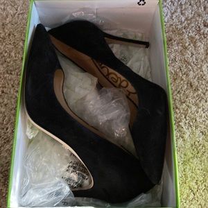 Sam Edelman Hazel Black Suede Pumps